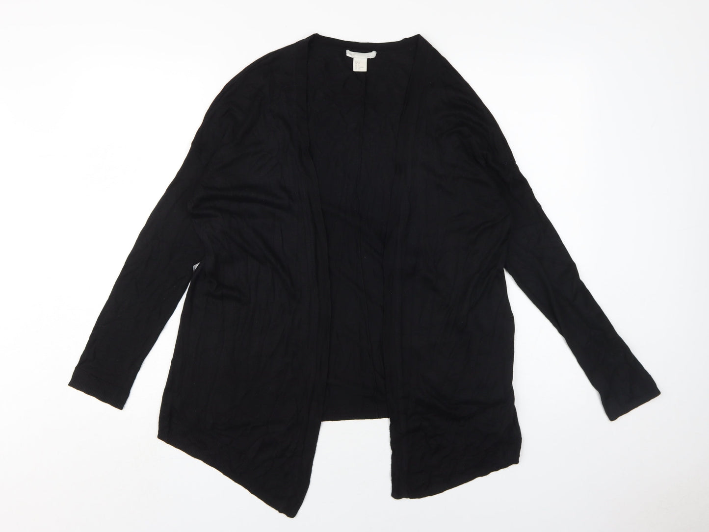 Womens UK Size 8 H&M Black Cardigan Jumper