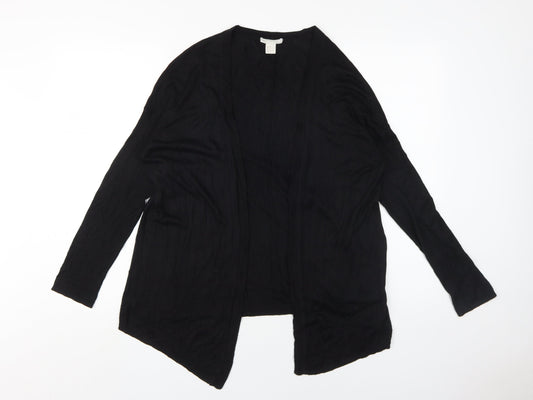 Womens UK Size 8 H&M Black Cardigan Jumper