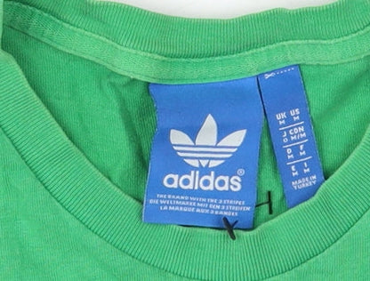 Adidas Men's Green Graphic Short Sleeve T-Shirt M
