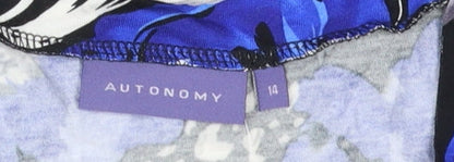 Autonomy Women's Multicoloured Wrap Blouse, Size 14