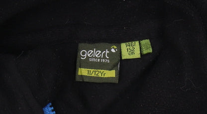 Gelert Boys Black Fleece Jacket 11-12 Years Full Zip