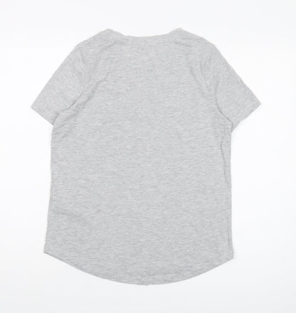Womens UK Size XS Oasis Grey Basic T-Shirt