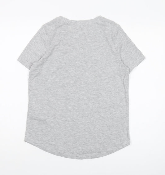 Womens UK Size XS Oasis Grey Basic T-Shirt