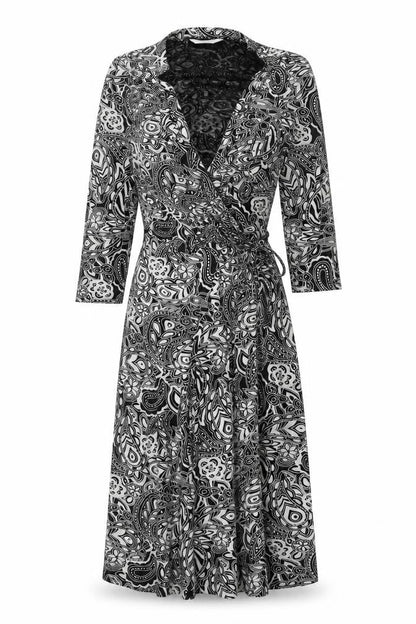 New Look Women’s Black Wrap Dress Size 8