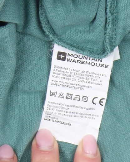 Mountain Warehouse Mens Green Short Sleeve Polo