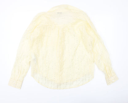 Womens UK Size 10 Marks and Spencer Yellow Basic Blouse