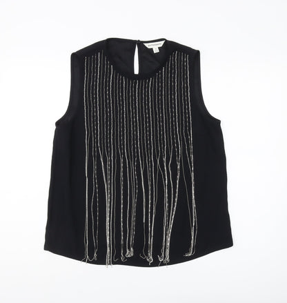 Womens UK Size 12 Marks and Spencer Black  Blouse