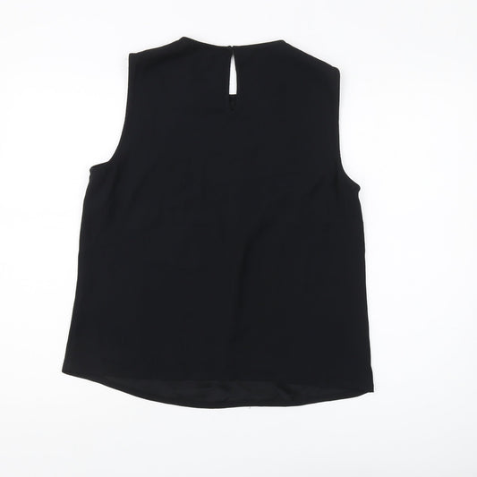 Womens UK Size 12 Marks and Spencer Black  Blouse