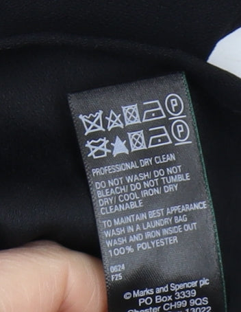 Womens UK Size 12 Marks and Spencer Black  Blouse