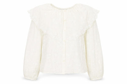 Marks and Spencer Women's White Embroidered Blouse