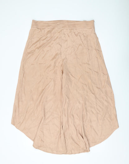 Zara Women's Beige Cropped Trousers XL Casual