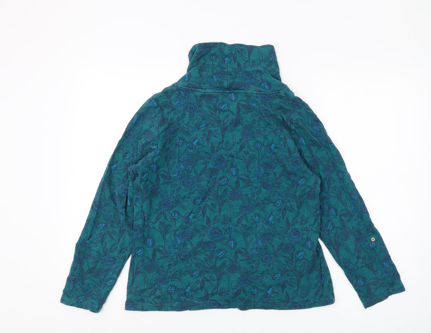 Maniamy Women's Green Floral Knit T-Shirt Size 12