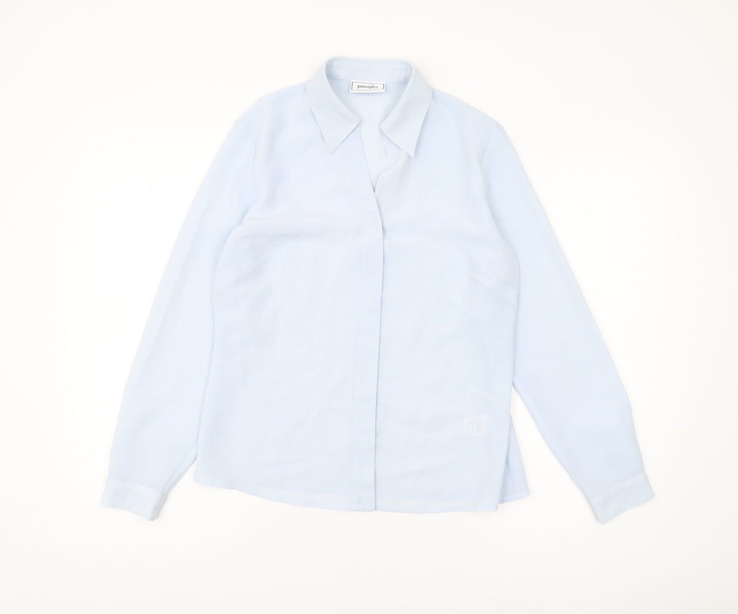 Womens UK Size 10 Principles Blue Basic Blouse