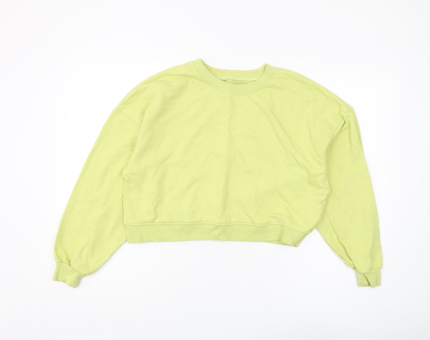 Womens UK Size M Pull & Bear Green Pullover Sweatshirt