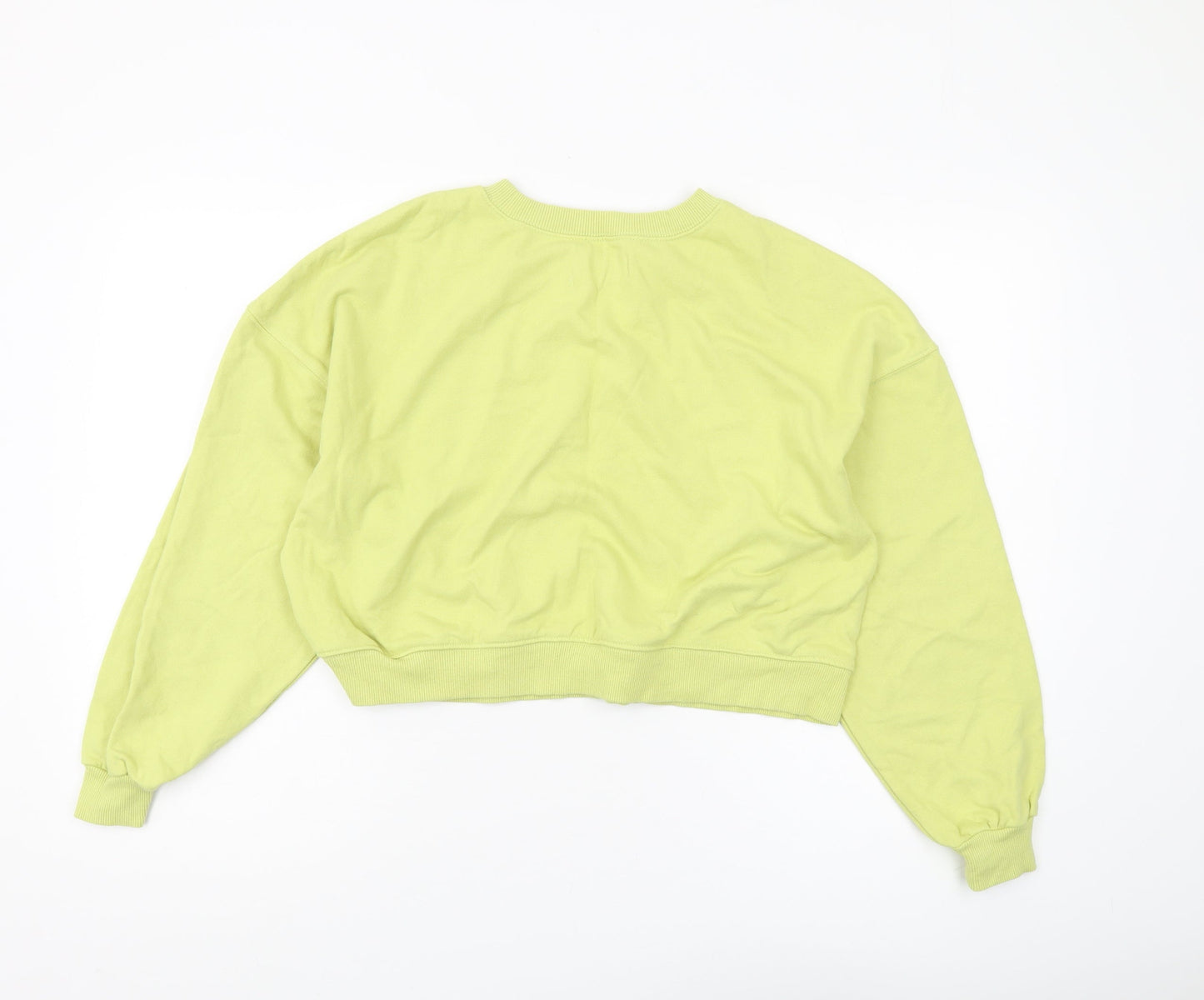 Womens UK Size M Pull & Bear Green Pullover Sweatshirt