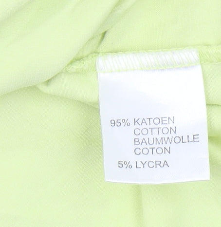 Claudia Sträter Women's Yellow V-Neck T-Shirt, Size 8