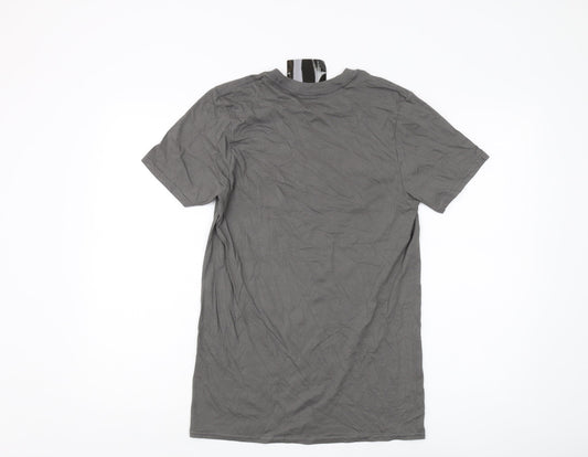 UFC Men's Grey Graphic T-Shirt, Size S, Short Sleeve