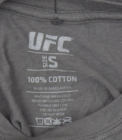 UFC Men's Grey Graphic T-Shirt, Size S, Short Sleeve