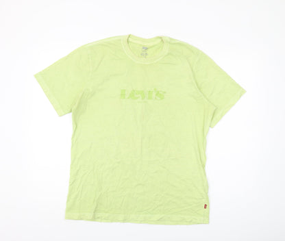 Levi's Men's Green Relaxed Fit Crew Neck T-Shirt M