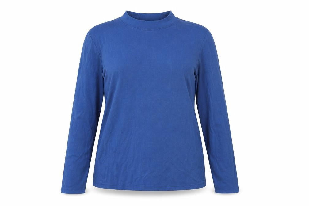 Womens UK Size M Monki Blue Basic T-Shirt