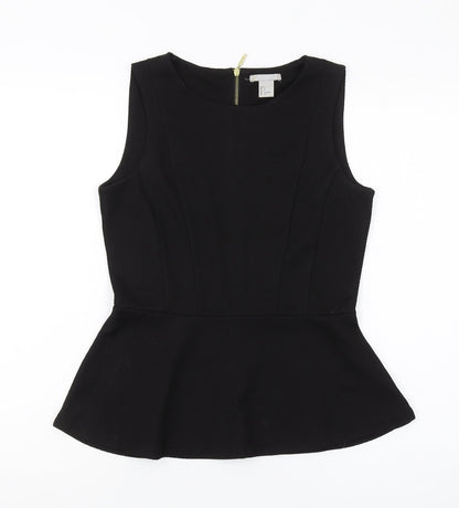 H&M Women's Black Slim Fit Tank Top
