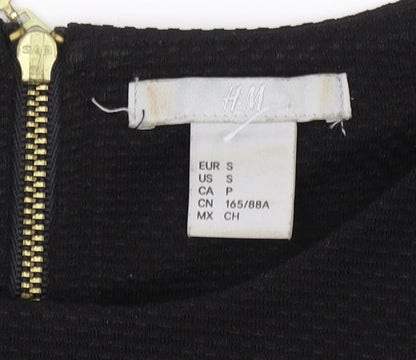 H&M Women's Black Slim Fit Tank Top