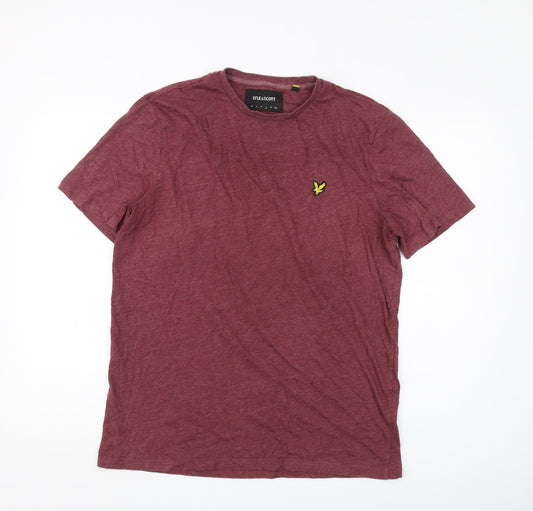 Lyle & Scott Red Men's Large T-Shirt, Short Sleeve