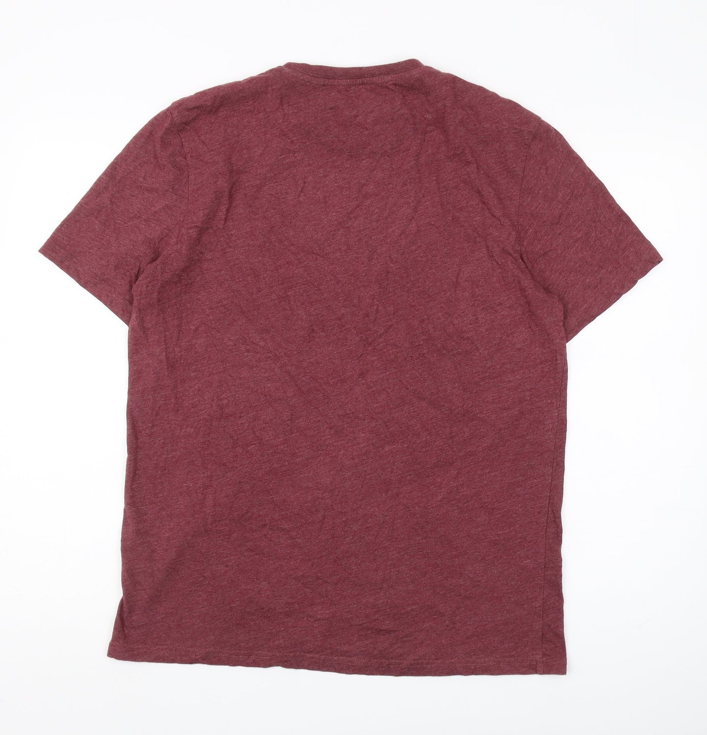 Lyle & Scott Red Men's Large T-Shirt, Short Sleeve