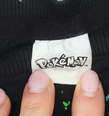 Pokémon Boys Black Graphic Print Long Sleeve T-Shirt 10