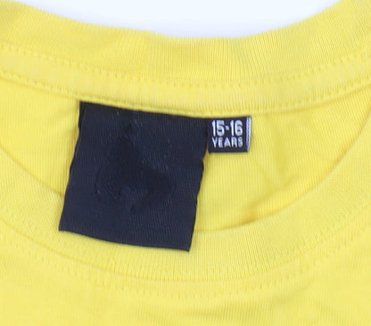 Money Boys Yellow Graphic T-Shirt 15-16 Years