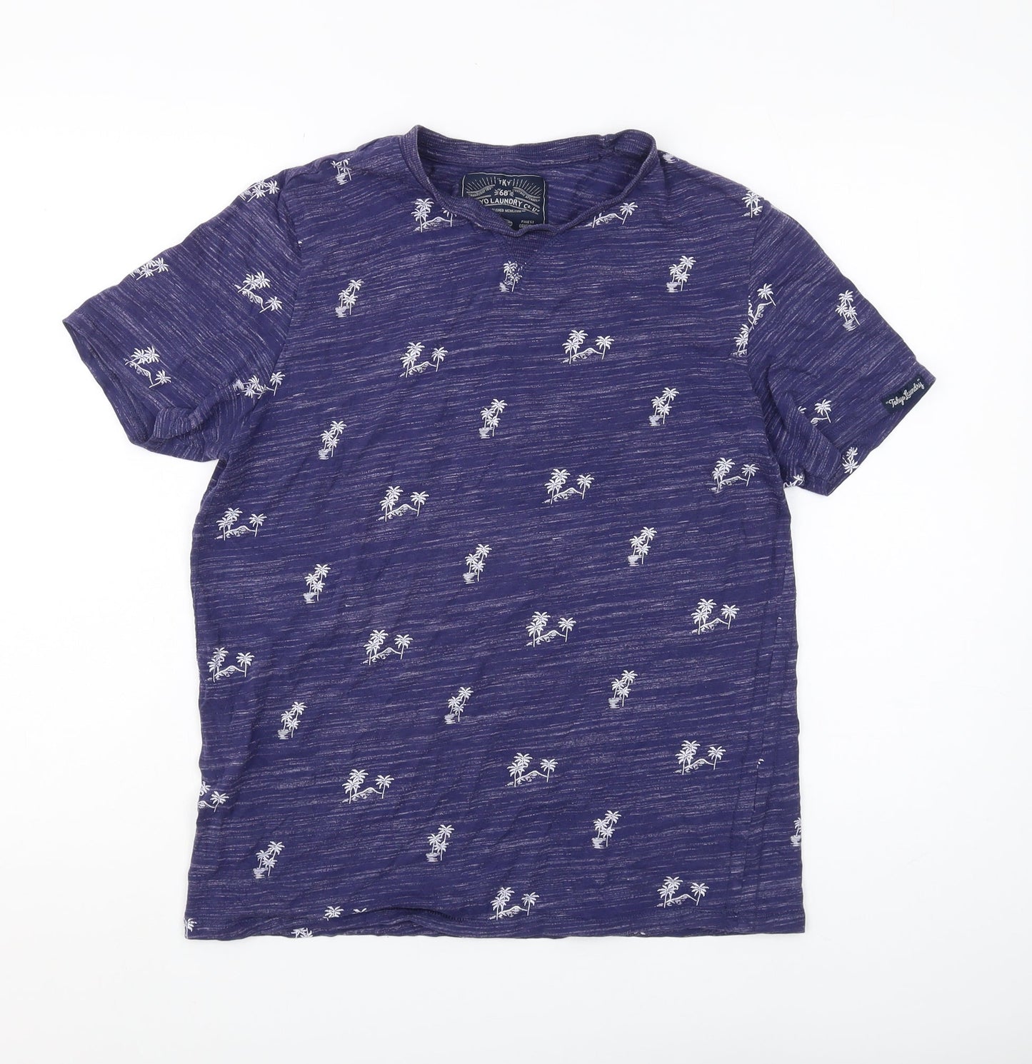 Tokyo Laundry Men's Purple Beach Short Sleeve T-Shirt M