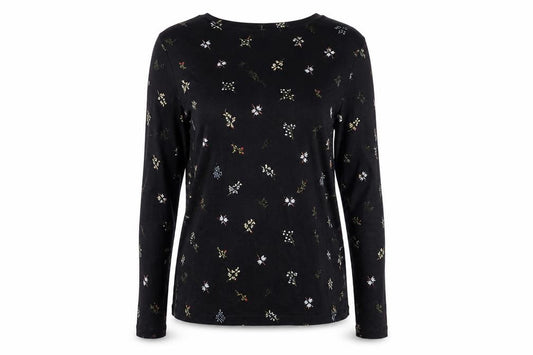 Womens UK Size 10 Marks and Spencer Black Basic T-Shirt