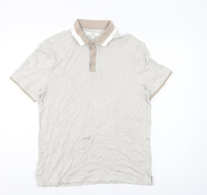 Marks and Spencer Beige Men's M Polo Short Sleeve