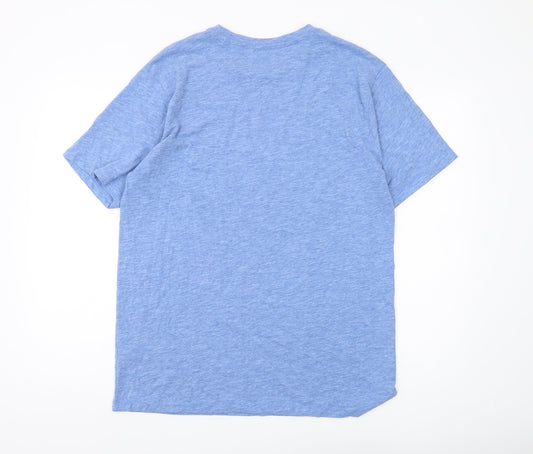 Next Men's Blue Motorcycle Graphic T-Shirt L