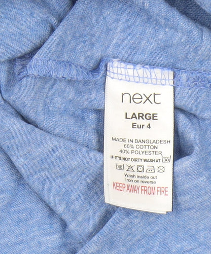 Next Men's Blue Motorcycle Graphic T-Shirt L