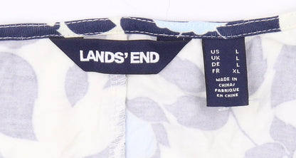 Lands' End Women's Floral Shift Dress, L, Multicoloured