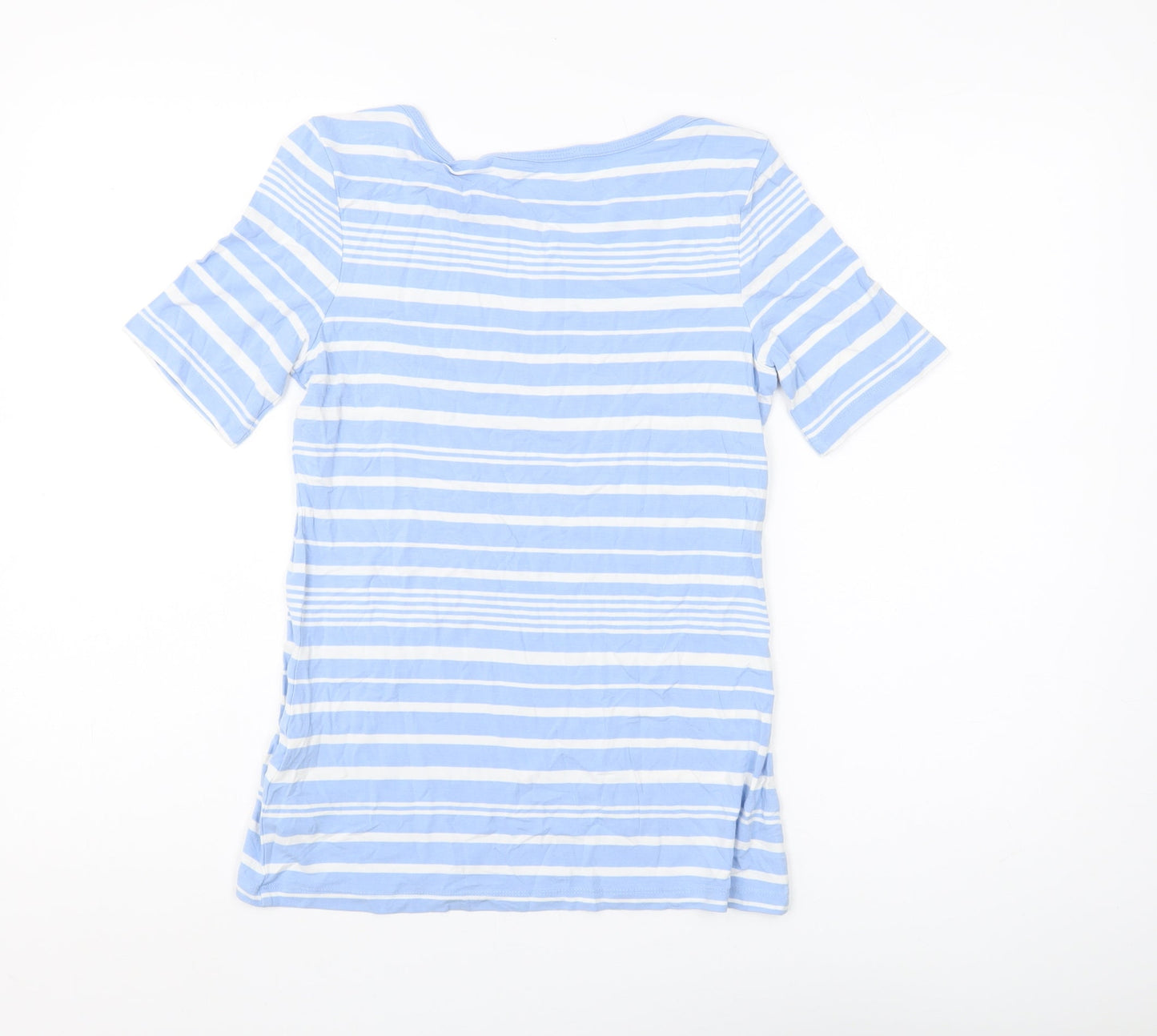 Betty Barclay Women's Blue Striped T-Shirt Size 8