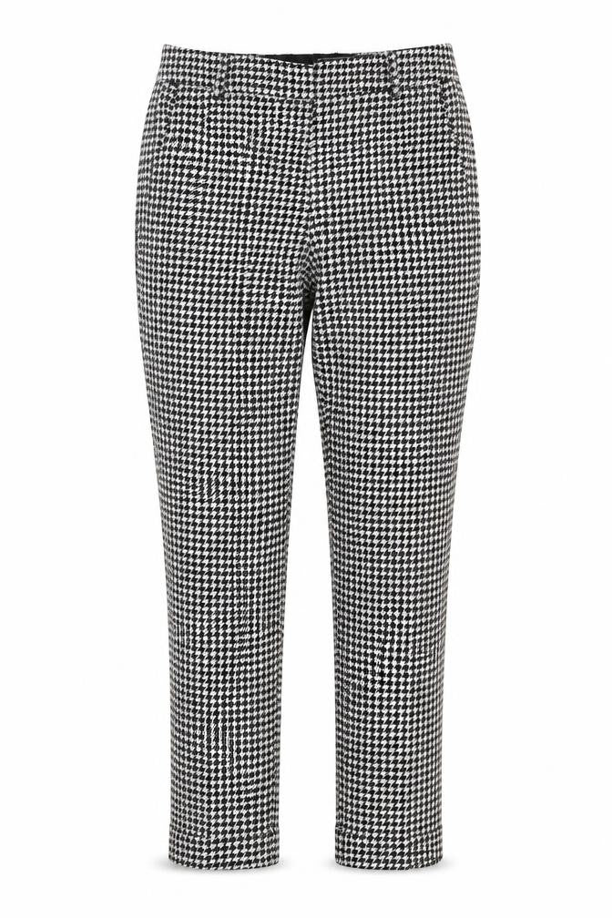 Womens UK Size XS Zara Woman Regular Fit Straight Multicoloured Trousers