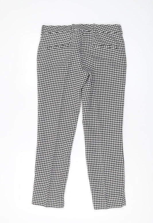 Zara Woman Straight Trousers XS Multicoloured