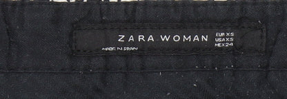 Zara Woman Straight Trousers XS Multicoloured