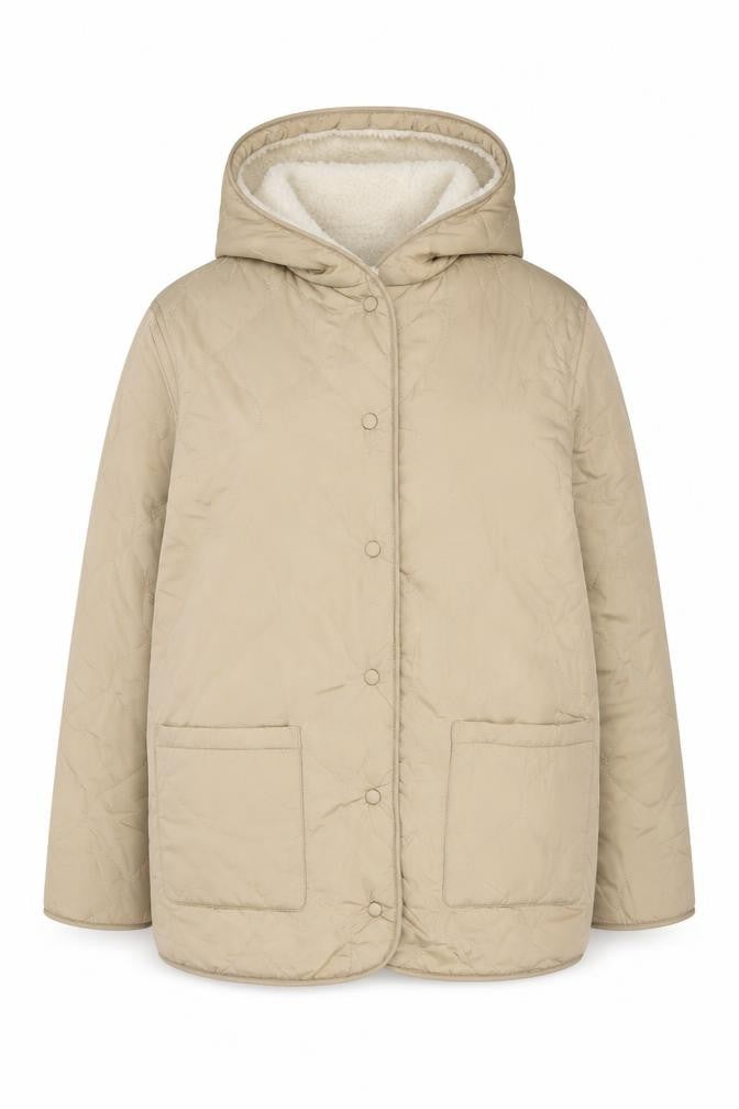 Marks and Spencer Women's Beige Hooded Jacket Size 12