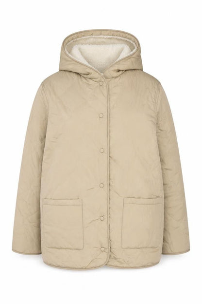 Marks and Spencer Women's Beige Hooded Jacket Size 12