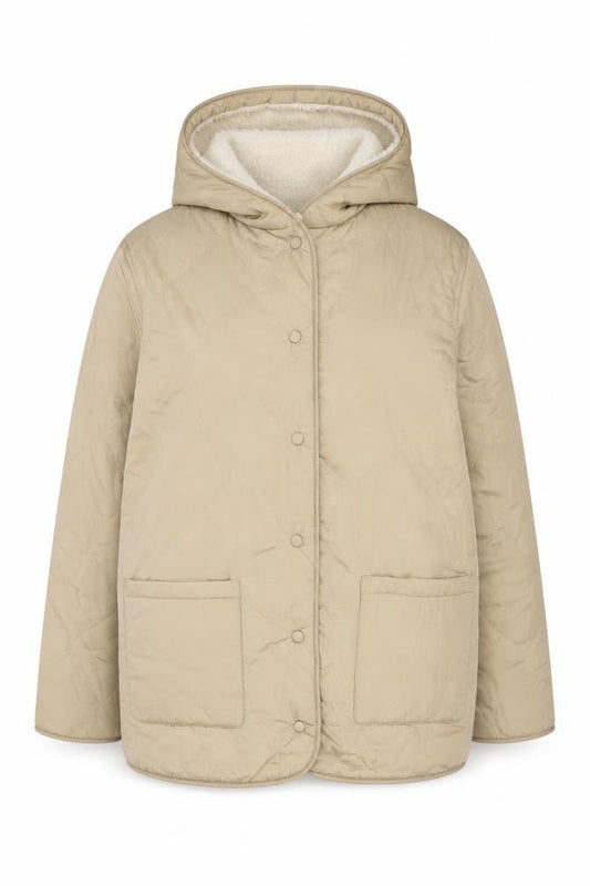 Marks and Spencer Women's Beige Hooded Jacket Size 12