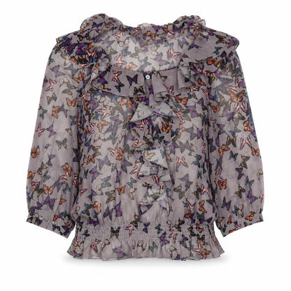 Womens UK Size 6 Ted Baker Multicoloured Ringer Blouse