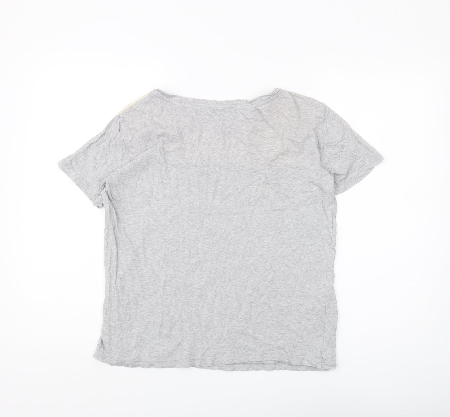 Womens UK Size 10 Marks and Spencer Grey Basic T-Shirt
