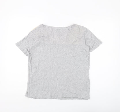 Womens UK Size 10 Marks and Spencer Grey Basic T-Shirt