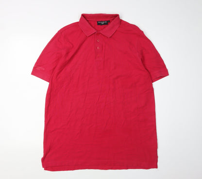 Glenmuir Men's Red Polo Shirt L Short Sleeve