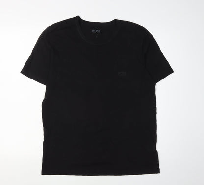 Mens UK Size L HUGO BOSS Black  T-Shirt