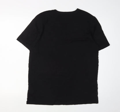 Mens UK Size L HUGO BOSS Black  T-Shirt
