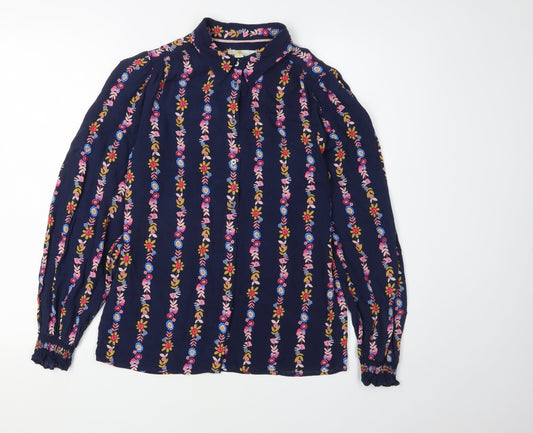 Boden Women's Floral Multicoloured Blouse Size 6